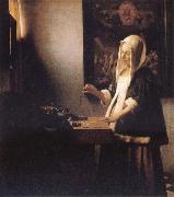 Jan Vermeer Woman Holding a Balance oil on canvas